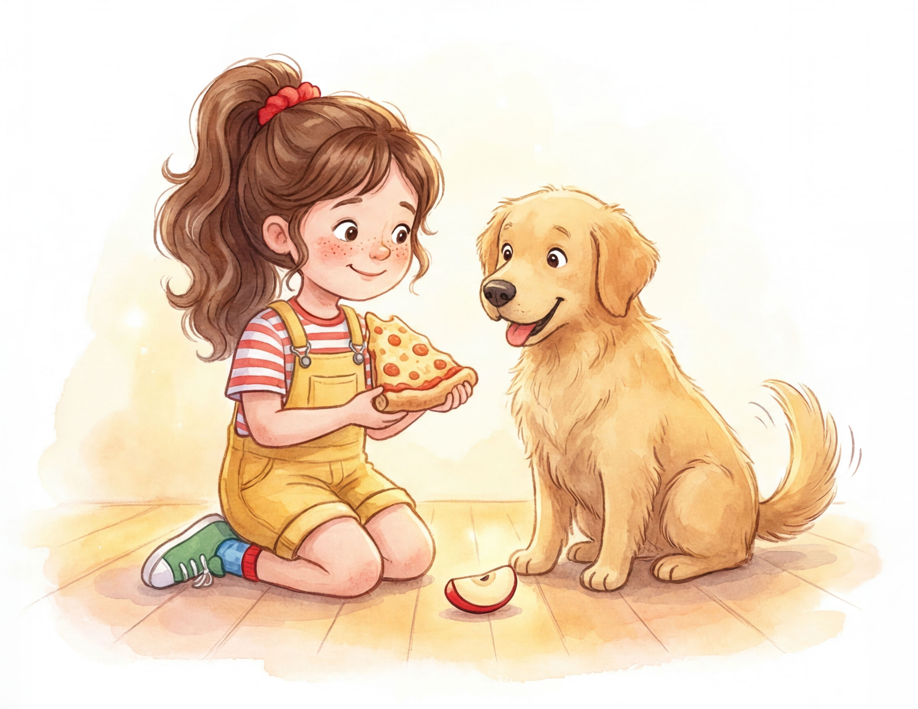 Picky Patty sharing a moment with Buddy the dog